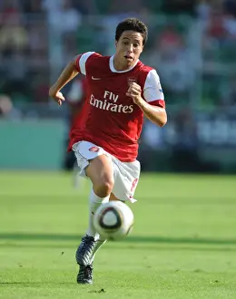 Legia Warsaw V Arsenal 2010-11 Prints: Samir Nasri's Triumph: Arsenal's Thrilling 5-6 Victory Over Legia Warsaw