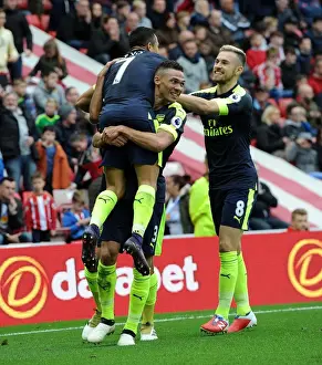 Sunderland V Arsenal 2016-17 Prints: Sanchez Hat-Trick: Arsenal's Dominance Over Sunderland (2016-17)