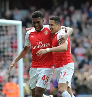 Sanchez and Iwobi's Unforgettable Goal Celebration: Arsenal's Glory Moment vs. Watford (2016)