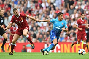 Liverpool V Arsenal 2017-18 Prints: Sanchez Surges Past Henderson: Liverpool vs. Arsenal, Premier League Showdown (2017-18)