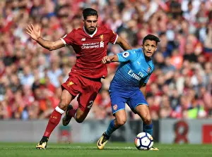 Liverpool V Arsenal 2017-18 Prints: Sanchez vs. Can: A Premier League Rivalry - Arsenal's Clash at Anfield