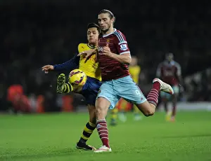 West Ham United V Arsenal 2014-15 Prints: Sanchez vs. Carroll: A Premier League Showdown at Boleyn Ground