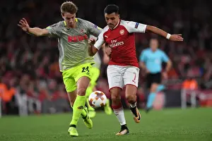 Arsenal V FC Köln 2017-18 Prints: Sanchez vs. Klunter: A Star-Studded Clash in Arsenal's Europa League Battle (Arsenal v FC Köln 2017-18)