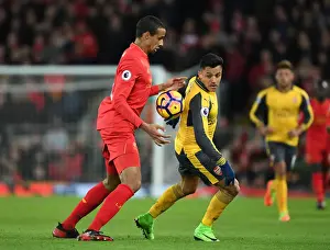 Liverpool V Arsenal 2016-17 Prints: Sanchez vs. Matip: A Premier League Battle - Arsenal vs. Liverpool