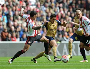Sunderland V Arsenal 2015-16 Prints: Sanchez vs van Aanholt: A Premier League Battle at Sunderland (2015-16)
