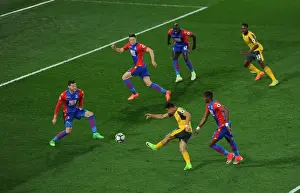 Crystal Palace V Arsenal 2016-17 Prints: Sanchez vs. Ward: Intense Moment at Selhurst Park - Arsenal vs