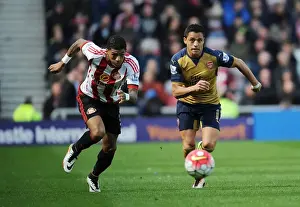 Sunderland V Arsenal 2015-16 Prints: Sanchez vs Yedlin: A Premier League Battle at Sunderland (2015-16)