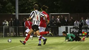 Sanchez Watt rounds Chris Tardiff (Maidenhead) to score Arsenals 2nd goal