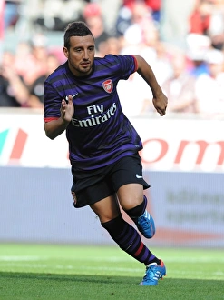 Cologne V Arsenal 2012-13 Prints: Santi Cazorla: In Action for Arsenal Against FC Cologne (2012)