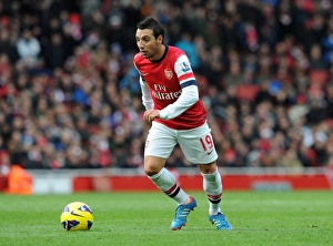 Santi Cazorla: In Action for Arsenal against Queens Park Rangers, Premier League 2012-13