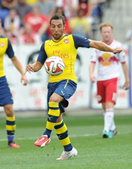 New York Red Bulls V Arsenal 2014-15 Prints: Santi Cazorla in Action: Arsenal vs. New York Red Bulls - Pre-Season Friendly, 2014