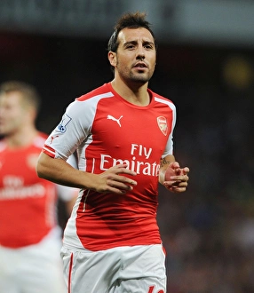 Arsenal V Tottenham Hotspur 2014-15 Prints: Santi Cazorla in Action: Arsenal vs. Tottenham, Premier League 2014-15