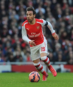 Santi Cazorla in Action: Arsenal vs. Middlesbrough, FA Cup Fifth Round