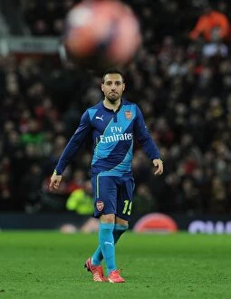 Images Dated 13th February 2009: Santi Cazorla in Action: Arsenal vs. Manchester United - FA Cup Quarterfinal 2015