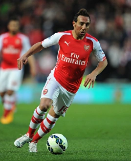 Hull City V Arsenal 2014/15 Prints: Santi Cazorla in Action: Arsenal vs. Hull City, Premier League 2014-2015
