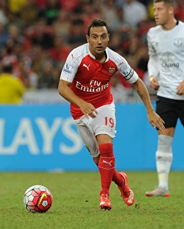 Arsenal V Everton - Asia Trophy 2015-16 Prints: Santi Cazorla in Action: Arsenal vs. Everton, 2015-16 Barclays Asia Trophy, Singapore