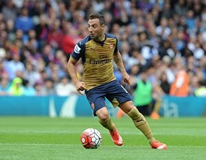 Images Dated 16th August 2015: Santi Cazorla in Action: Arsenal vs. Crystal Palace, Premier League 2015-16