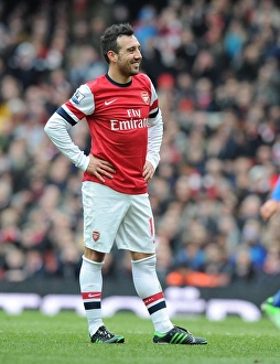 Arsenal V Reading 2012-13 Prints: Santi Cazorla in Action: Arsenal vs. Reading, Premier League 2012-13