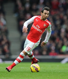 Santi Cazorla in Action: Arsenal vs Aston Villa, Premier League 2014-15
