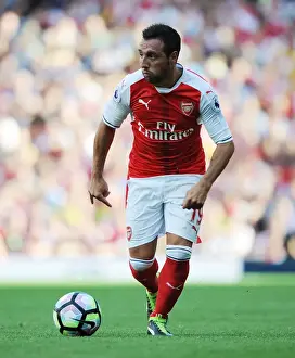 Arsenal V Liverpool 2016-17 Prints: Santi Cazorla in Action: Arsenal vs Liverpool (2016-17), Emirates Stadium