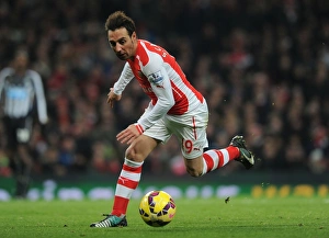 Arsenal V Newcastle United 2014/15 Prints: Santi Cazorla in Action: Arsenal vs Newcastle United, Premier League 2014/15