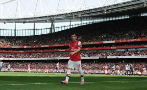 Arsenal V West Bromwich Albion 2013-14 Prints: Santi Cazorla in Action: Arsenal vs West Bromwich Albion, Premier League 2013-14