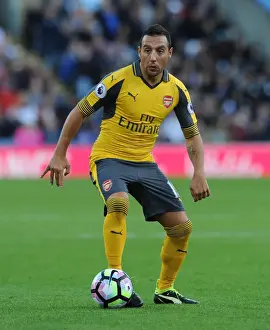 Burnley V Arsenal 2016-17 Prints: Santi Cazorla: In Action Against Burnley, Premier League 2016-17