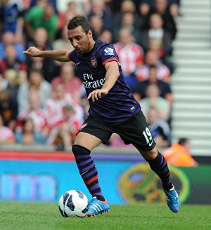 Santi Cazorla: In Action Against Stoke City, Arsenal Football Club, Premier League 2012-13