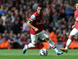 Santi Cazorla (Arsenal). Arsenal 1: 2 Chelsea. Barclays Premier League. Emirates Stadium, 29 / 9 / 12