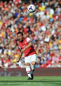 Arsenal v Galatasaray 2013-14 Collection: Santi Cazorla (Arsenal). Arsenal 1: 2 Galatasaray. Emirates Cup Day Two