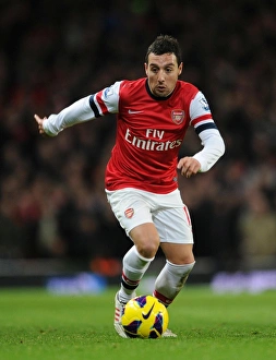 Santi Cazorla (Arsenal). Arsenal 2: 2 Liverpool. Barclays Premier League. Emirates Stadium, 30 / 1 / 13