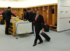 Arsenal V Norwich City 2015-16 Prints: Santi Cazorla in Arsenal Changing Room - Arsenal vs Norwich City (2015-16)