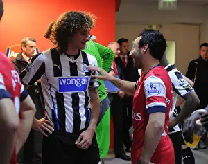 Santi Cazorla (Arsenal) Fabricio Coloccini (Newcastle). Arsenal 2: 0 Newcastle United