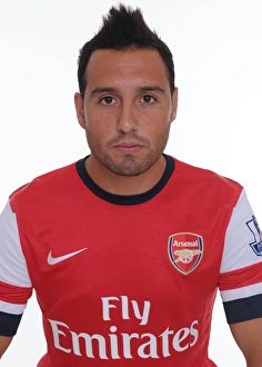 Santi Cazorla with Arsenal FC 2013-14 Squad