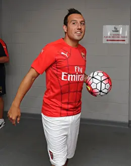 Arsenal V Everton - Asia Trophy 2015-16 Prints: Santi Cazorla: Arsenal Football Club - Arsenal v Everton