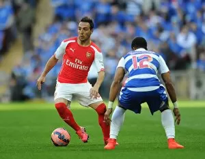 Santi Cazorla (Arsenal) Gareth McCleary (Reading). Arsenal 2: 1 Reading, after extra time