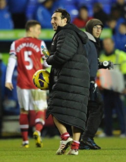Santi Cazorla (Arsenal) with his hat trick ball. Reading 2:5 Arsenal Santi Cazorla (Arsenal) with his hat trick ball. Reading 2:5 Arsenal