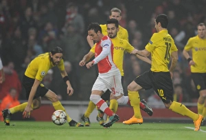 Santi Cazorla (Arsenal) Ilkay Gundogan (Dortmund). Arsenal 2:0 Borussia Dortmund Santi Cazorla (Arsenal) Ilkay Gundogan (Dortmund). Arsenal 2:0 Borussia Dortmund