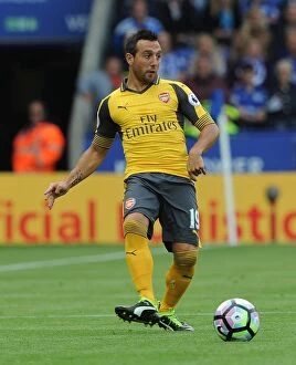 Images Dated 20th August 2016: Santi Cazorla (Arsenal). Leicester City 0: 0 Arsenal