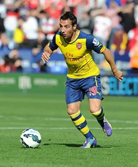 Santi Cazorla (Arsenal). Leicester City 1: 1 Arsenal. Barclays Premier League
