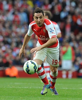 Arsenal Midfielder Santi Cazorla in Action Print. Art Prints