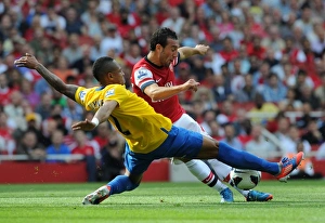 Santi Cazorla (Arsenal) Nathaniel Clyne (Soton). Arsenal 6:1 Southampton Santi Cazorla (Arsenal) Nathaniel Clyne (Soton). Arsenal 6:1 Southampton