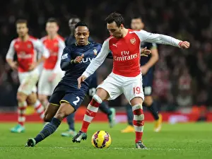 Santi Cazorla (Arsenal) Nathaniel Clyne (Southampton). Arsenal 1: 0 Southampton. Barclays