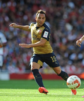 Arsenal V Olympique Lyonnais - Emirates Cup 2015/16 Prints: Santi Cazorla: Arsenal Star in Action against Olympique Lyonnais, Emirates Cup 2015/16