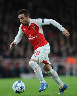Arsenal V Dinamo Zagreb 2015-16 Prints: Santi Cazorla: Arsenal vs. Dinamo Zagreb, UEFA Champions League, 2015