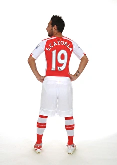 Santi Cazorla at Arsenal's 2014-15 Photocall