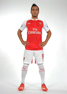 Santi Cazorla at Arsenal's 2015-16 Team Photocall