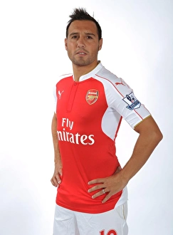 Santi Cazorla at Arsenal's 2015-16 Team Photocall