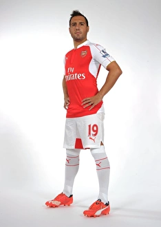 Santi Cazorla at Arsenal's 2015-16 Team Photocall