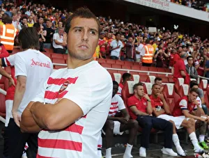 Arsenal V Galatasaray 2013-14 Prints: Santi Cazorla: Arsenal's Emirates Cup Star